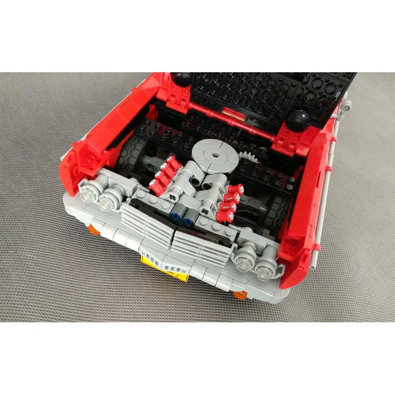 

MOC-10777, красная новая модель, культовый городской спортивный автомобиль, гоночный блок, модель 1700, детали MOC, креативная детская игрушка на день рождения для мальчиков, подарок