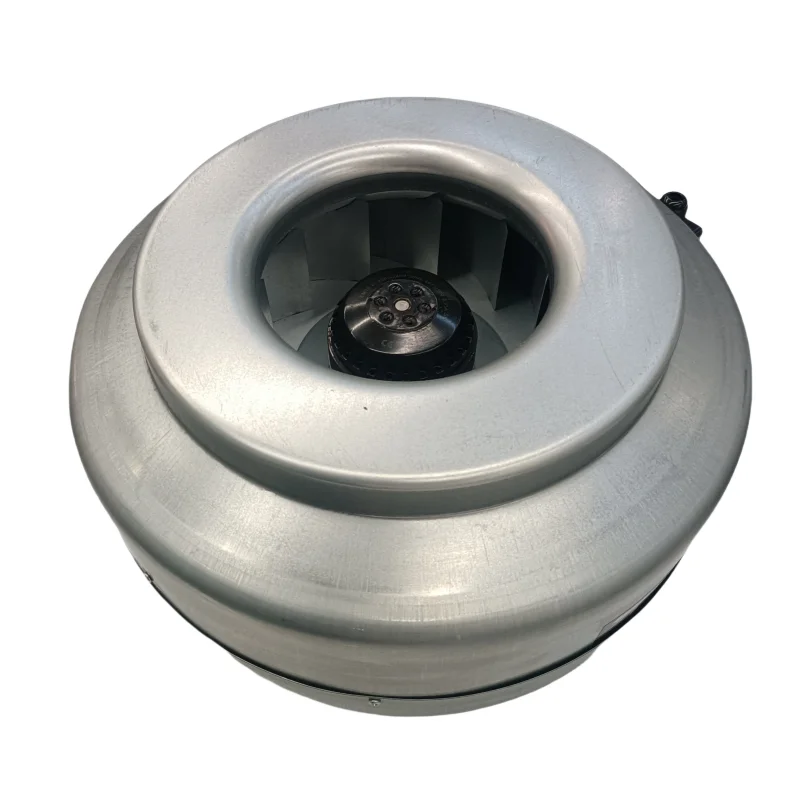 125mm Industrial Warehouse Kitchen Ventilation Stainless Steel Roof Fan 220V High Temperature External Rotor Rotating Duct Fan
