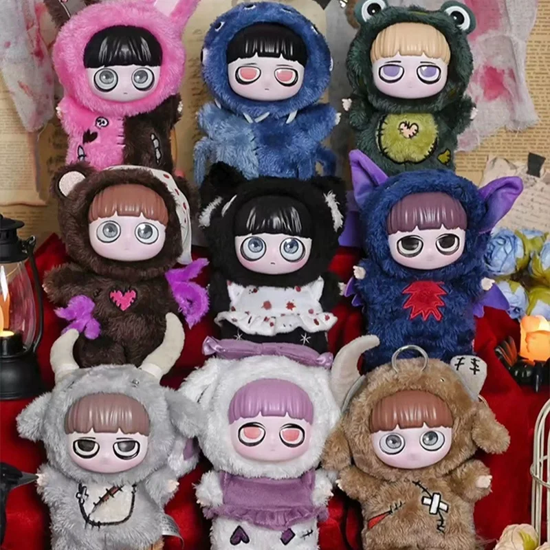 

KIKI Night Elf Plush Blind Box Trendy Doll Dolls Pack Pendant Dark Wind Girls Birthday Gifts School Bag Pendant Gifts for Friend
