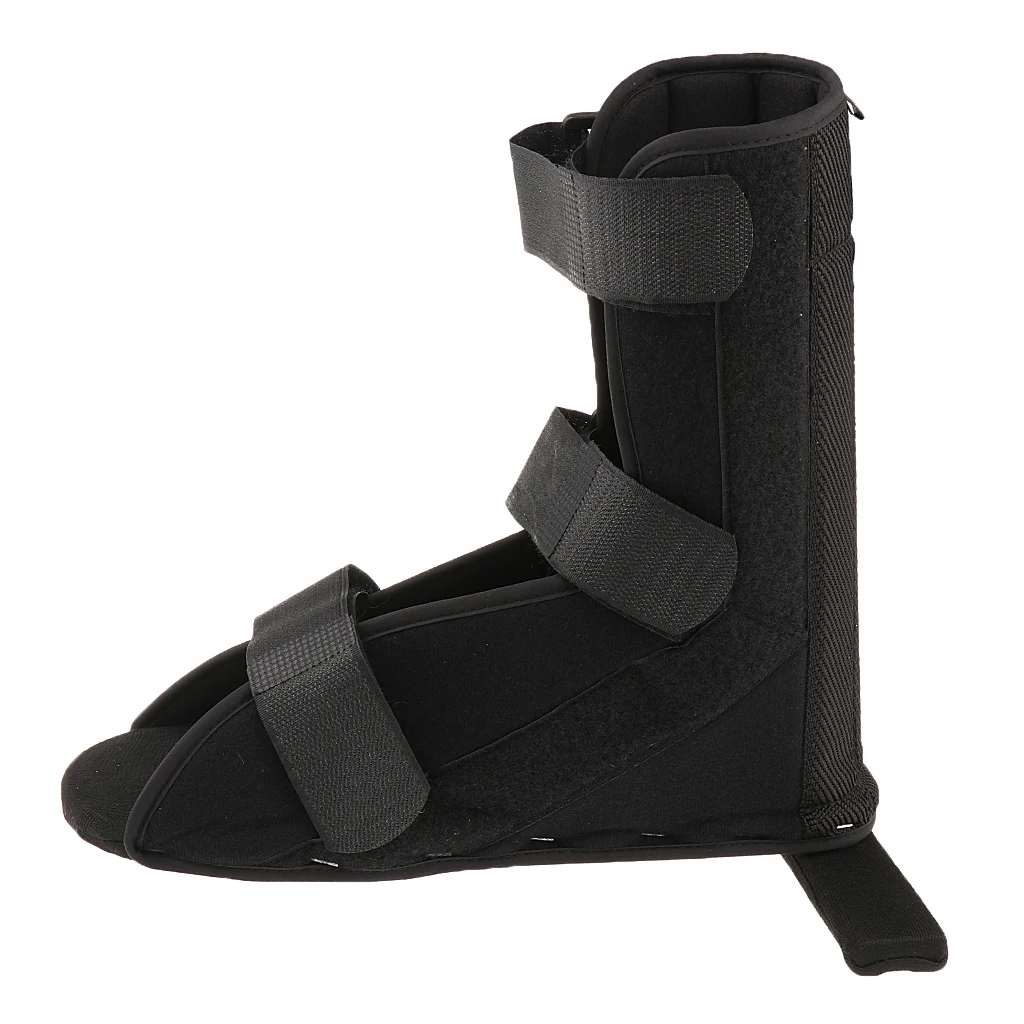 Sport Ankle Sprain Strain Support Walker Boot with Wooden Board for Universal Foot Stabilization