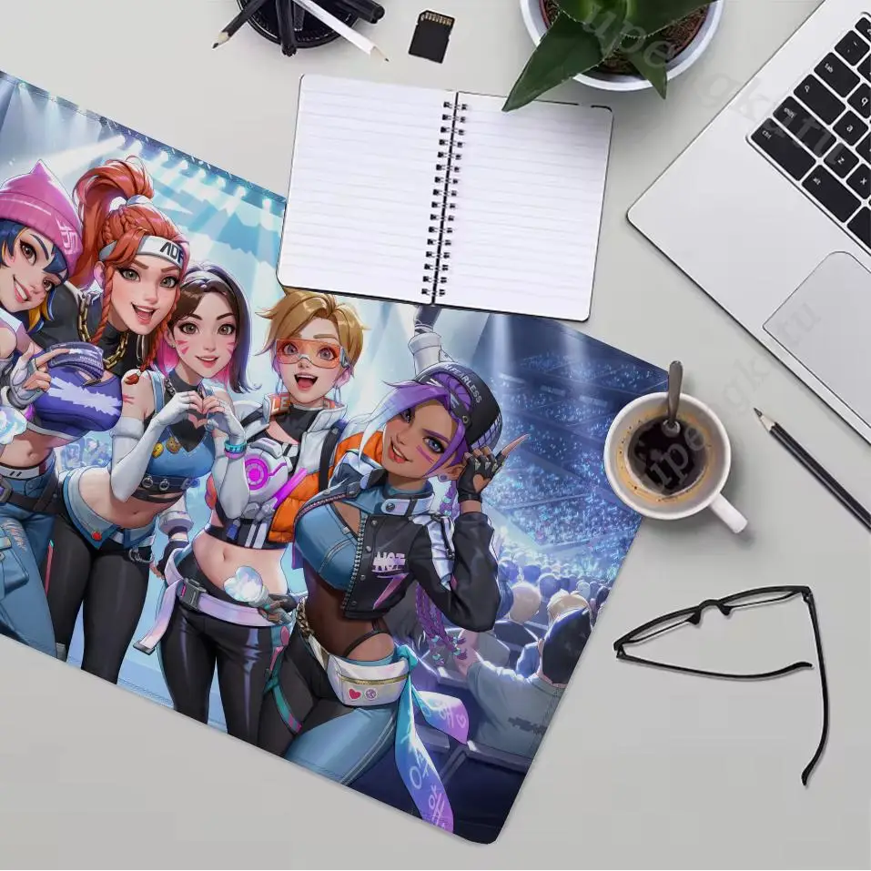 لوحة الماوس Gamer OverwatchS D.Va XL HD مخصص جديد ماوس XXL غراندي حصيرة مكتبية المطاط الطبيعي مكتب ماوس الحصير سطح المكتب