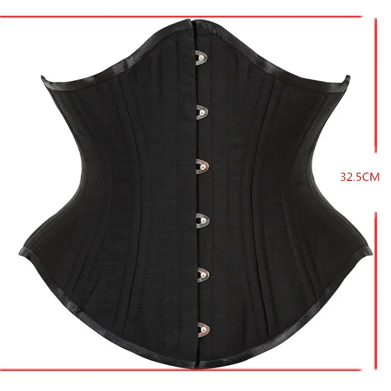 Bawełniane seksowny gorset 20 gorset stalowy pas wyszczuplający w talii gorsety gorsety gotyckie Top Plus Size Corpete Corselet czarne