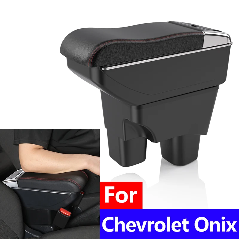 

Украшение интерьера автомобиля, черный ящик для хранения для Chevrolet Onix, подлокотник центральной консоли 2020 2021 2022 2023 2024, автоаксессуары
