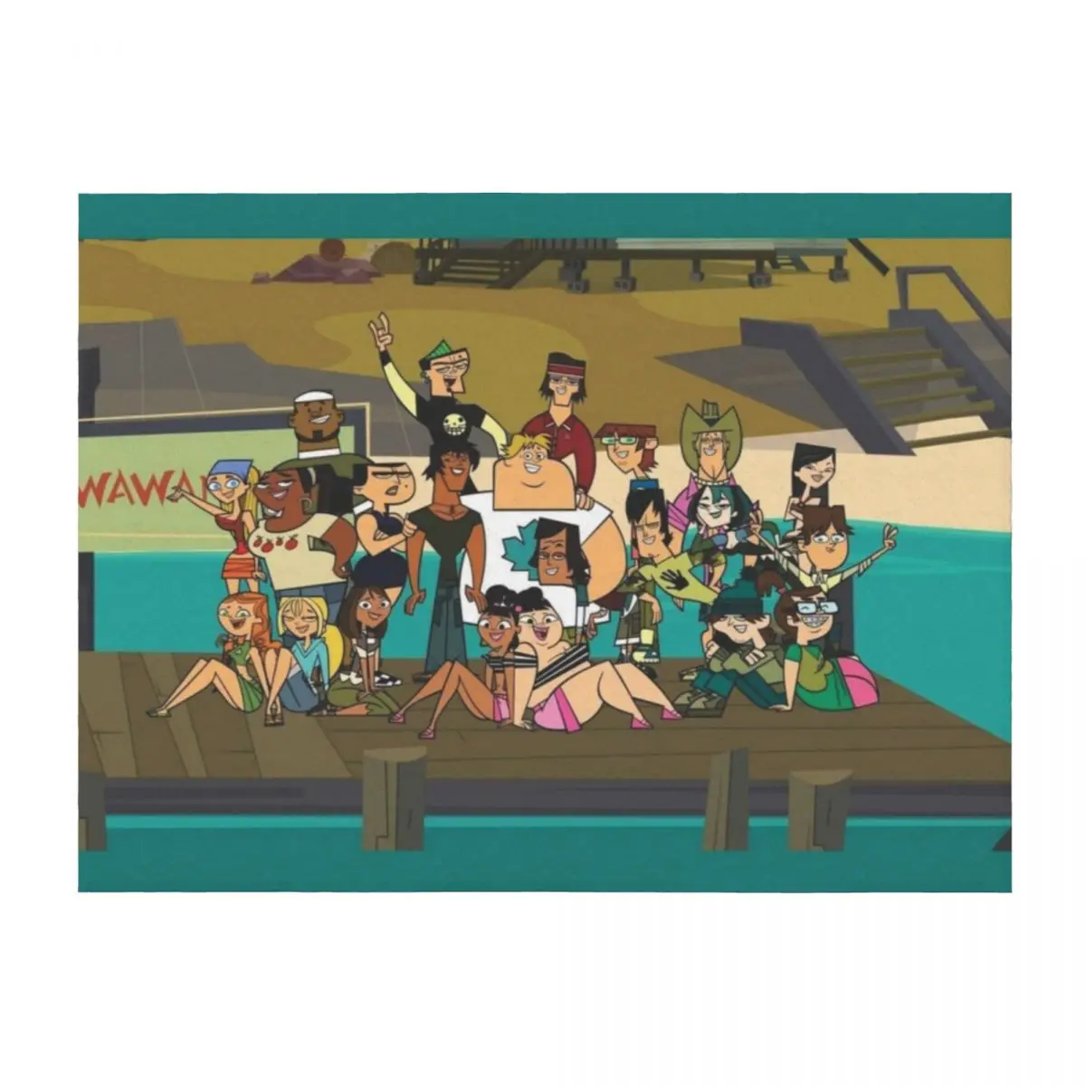 

Welcome to Total Drama Island Throw Blanket Summer Beddings Hairy Summer Blankets For Baby Blankets
