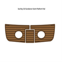 Sea Ray 310 Sundancer Swim Platform Pad Boat EVA Foam Faux Teak Deck Floor Mat SeaDek MarineMat Gatorstep Style Self BIUNHUI