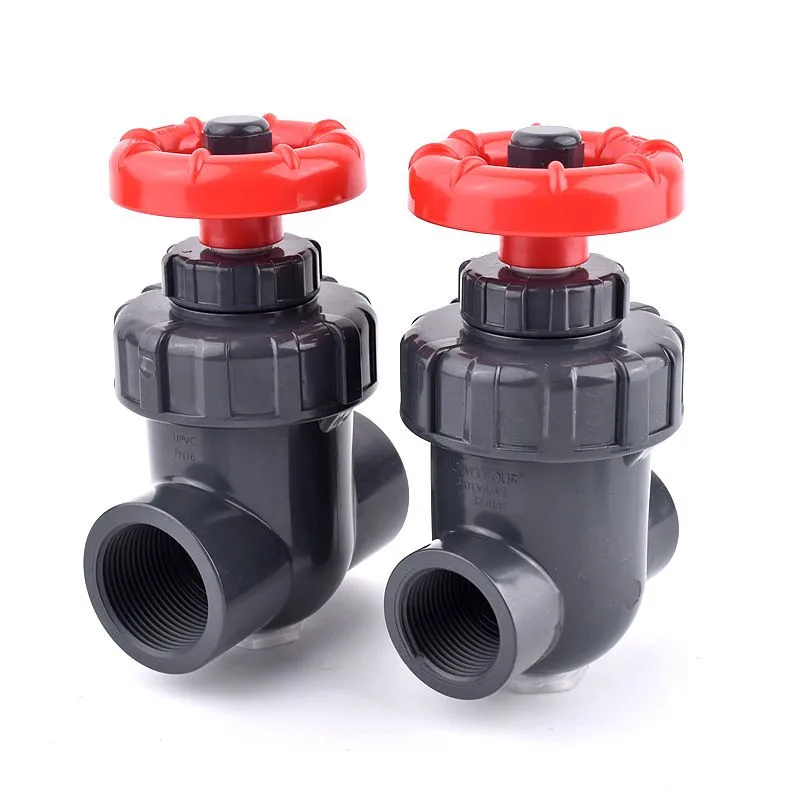 

1pc 1″ 1.2″ Female Thread Hi-quality Flow Control Sluice Valve Garden Irrigation Aquarium Accessories Precision UPVC Gate Valve