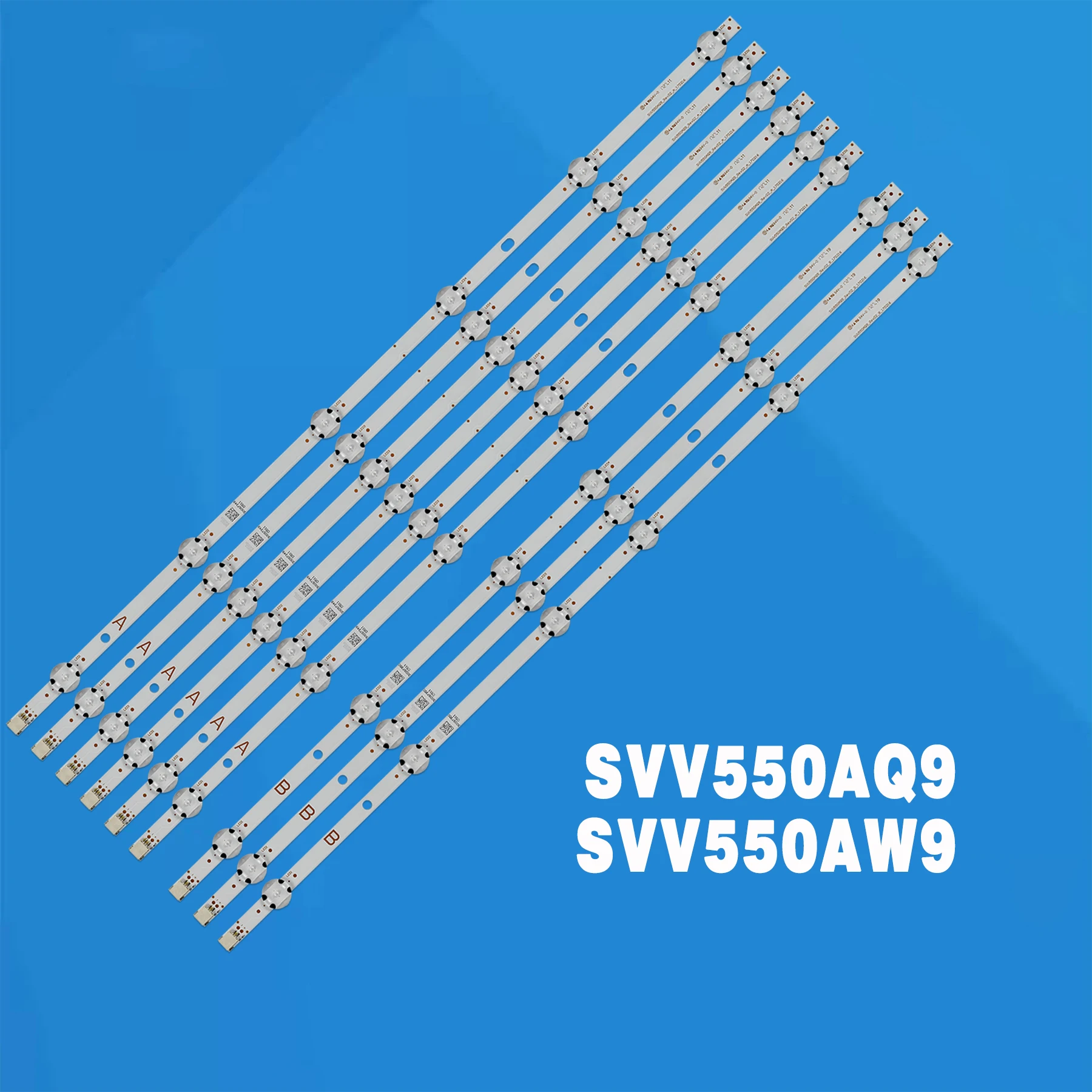 Комплект из 9 светодиодных панелей для PANASONIC TX-55FX550B TX-55FX550E TX-55FX555B SVV550AQ9 SVV550AW9 A B VES550QNYL-2D-N01 N02 03 VES550QNYL