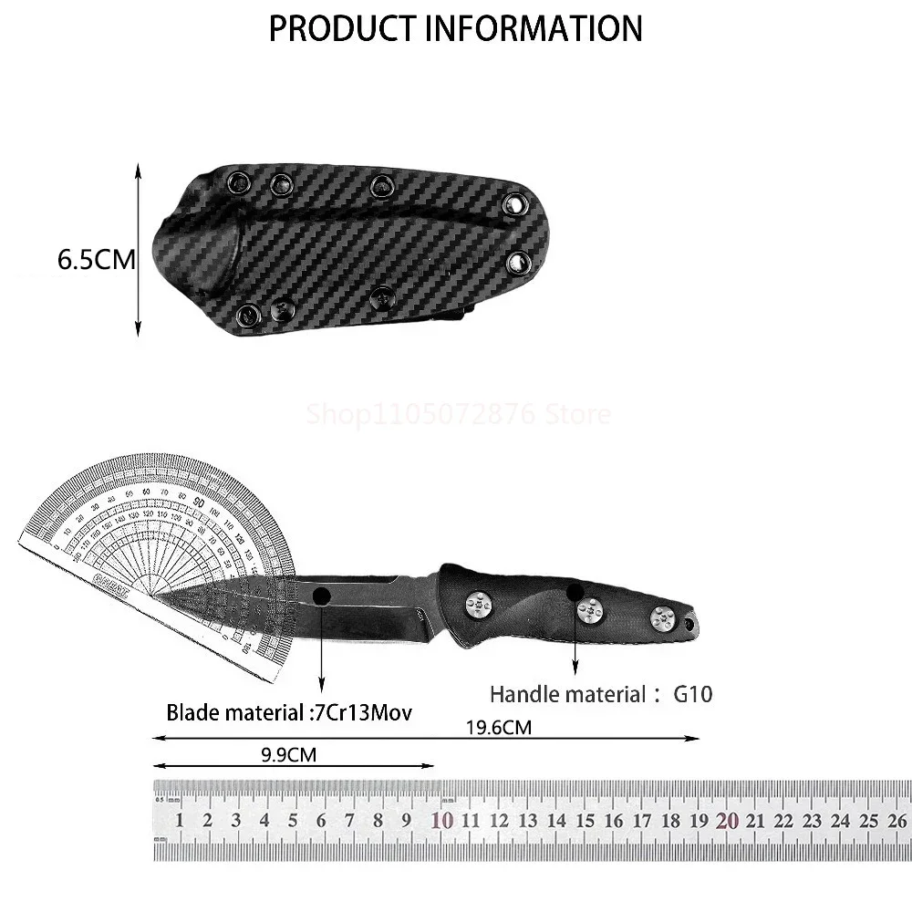 113 Backpack Fixed Blade Knife with Sheath Pocket Knife Outdoor Camping Climbing Fishing Jungle Adventure Tools Men's Gift EDC view 6