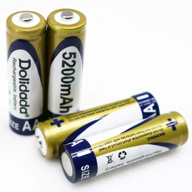 

100% original rechargeable AA battery 1.2V5200mah nickel hydrogen battery, suitable for toys and miniature cameras
