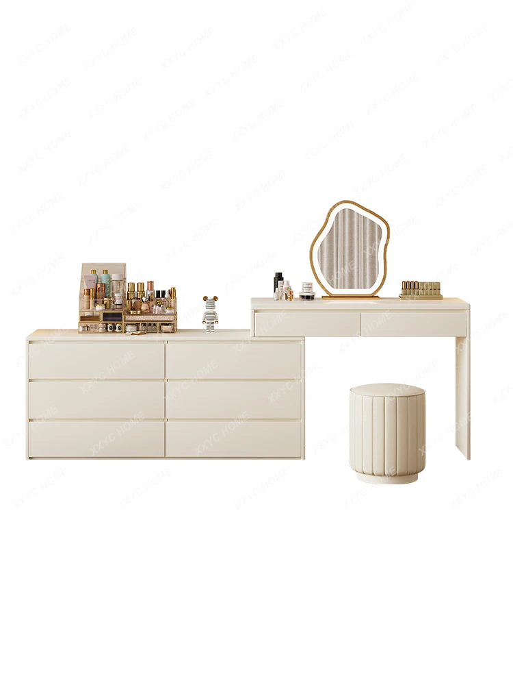 

Dresser Chest of Drawers Integrated Bedroom Living Room Retractable Storage Rack Storage Makeup Table