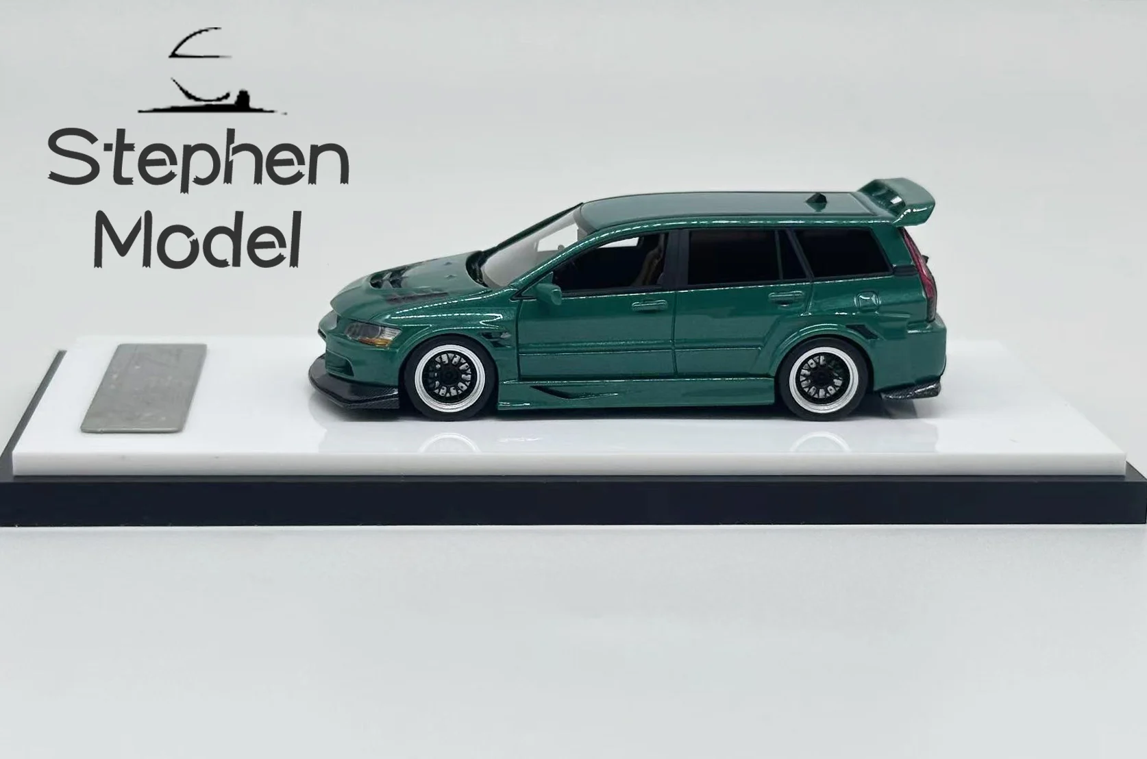 خطأ 404 1:64 EVO Lancer Evolution 9 lX نموذج سيارة من الراتنج الأخضر #2