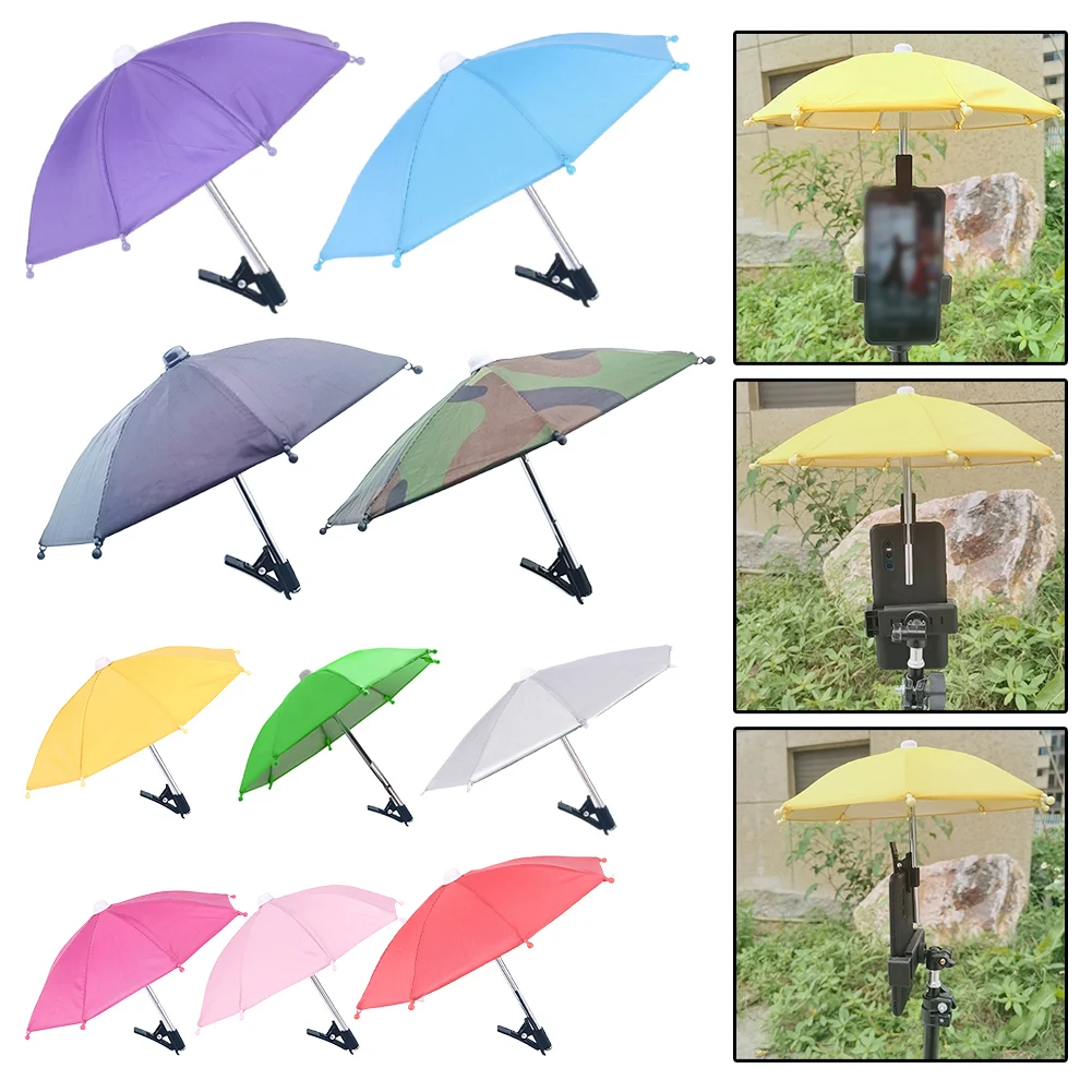 Anti-Reflective Phone Umbrella Cell Phone Rainproof Umbrella Outdoor Use Versatile Accessory Bump Cloth Fabric