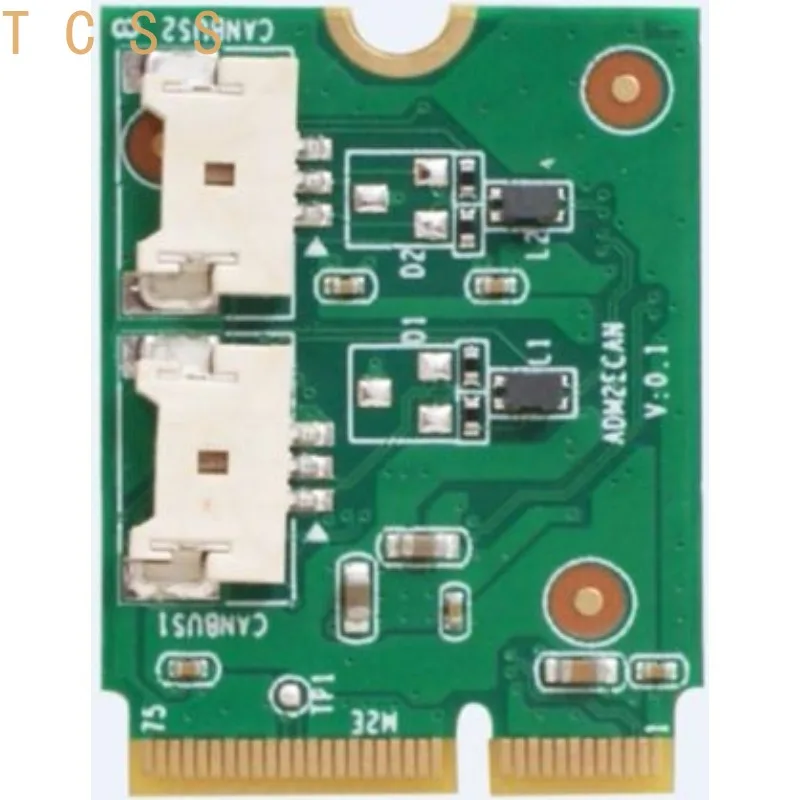Mini M2 CAN‑BUS Module, E‑KEY to CAN Interface Card, Dual Ethernet Support, ±58V Isolation