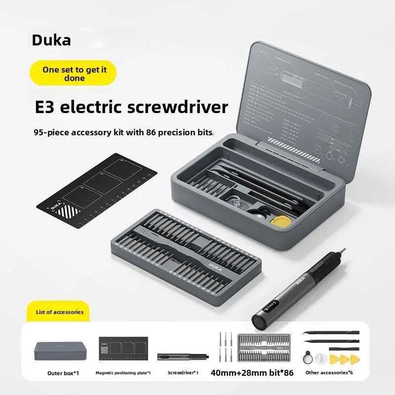 

Duke Mini Cordless Screwdriver Precision Electric Screwdriver Set Home Repair Installation Electric Tool Electric Tool Set