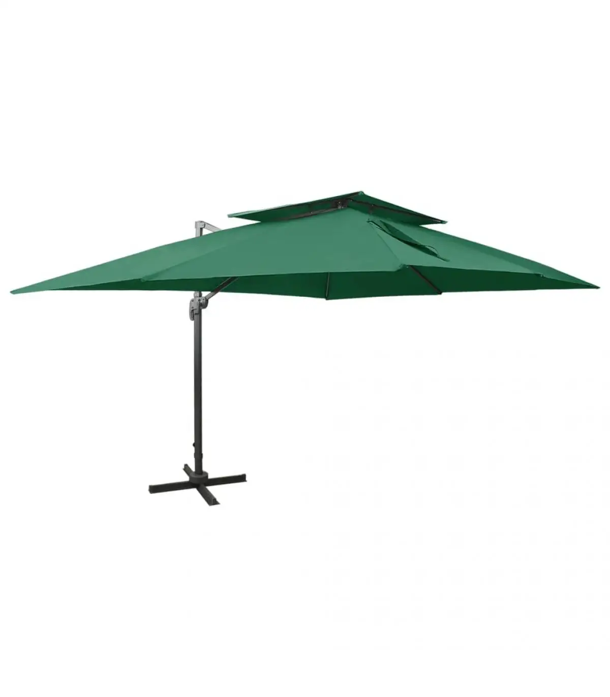 400x300 cm Green Double Deck Umbrella Umbrella