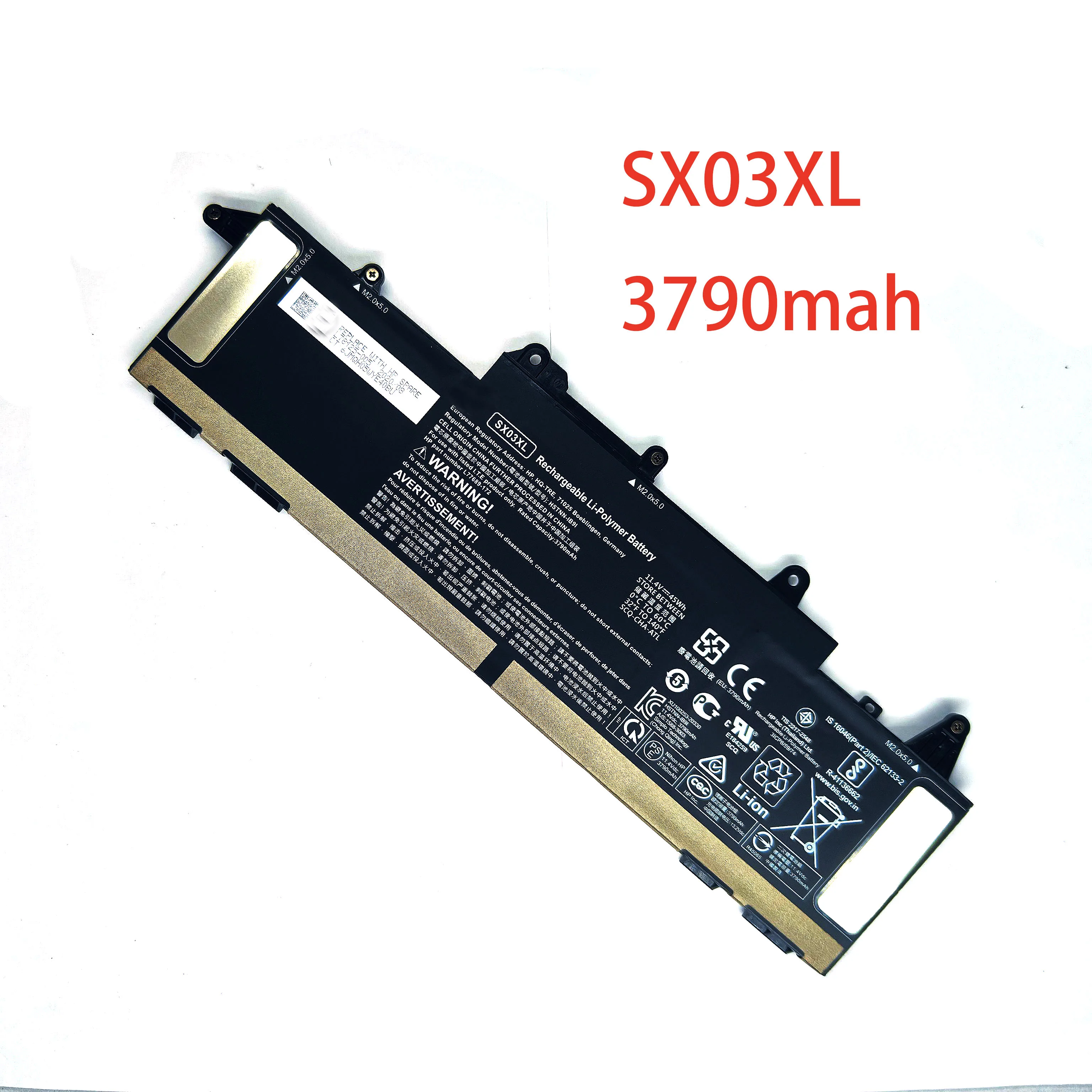 Marvenho New 45wh 11.4V 3790mah  SX03XL HSTNN-IB9I L77689-172 Laptop Battery For HP ProBook x360 435 G7 G8