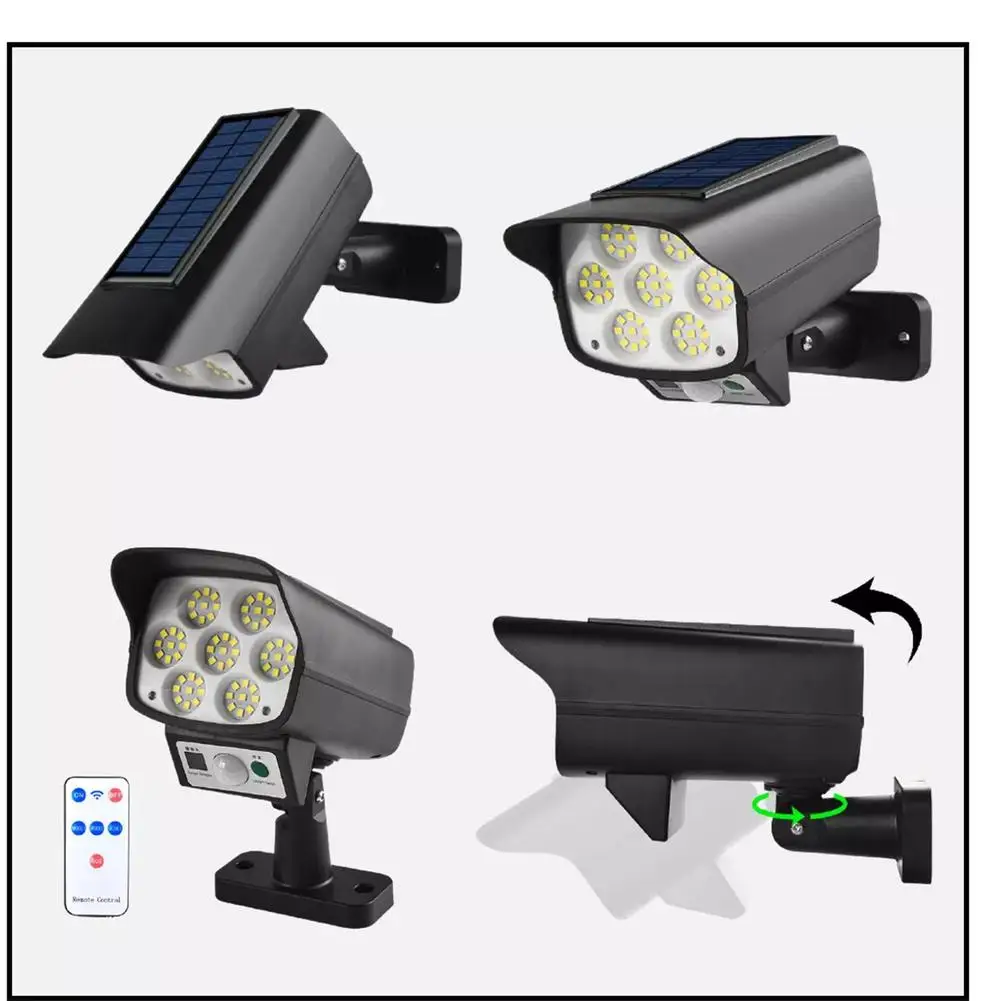 Luz Led inalámbrica para exteriores, lámparas solares, simulación falsa, cámara de monitoreo, multiusos, seguridad del hogar, antirrobo, iluminación exterior