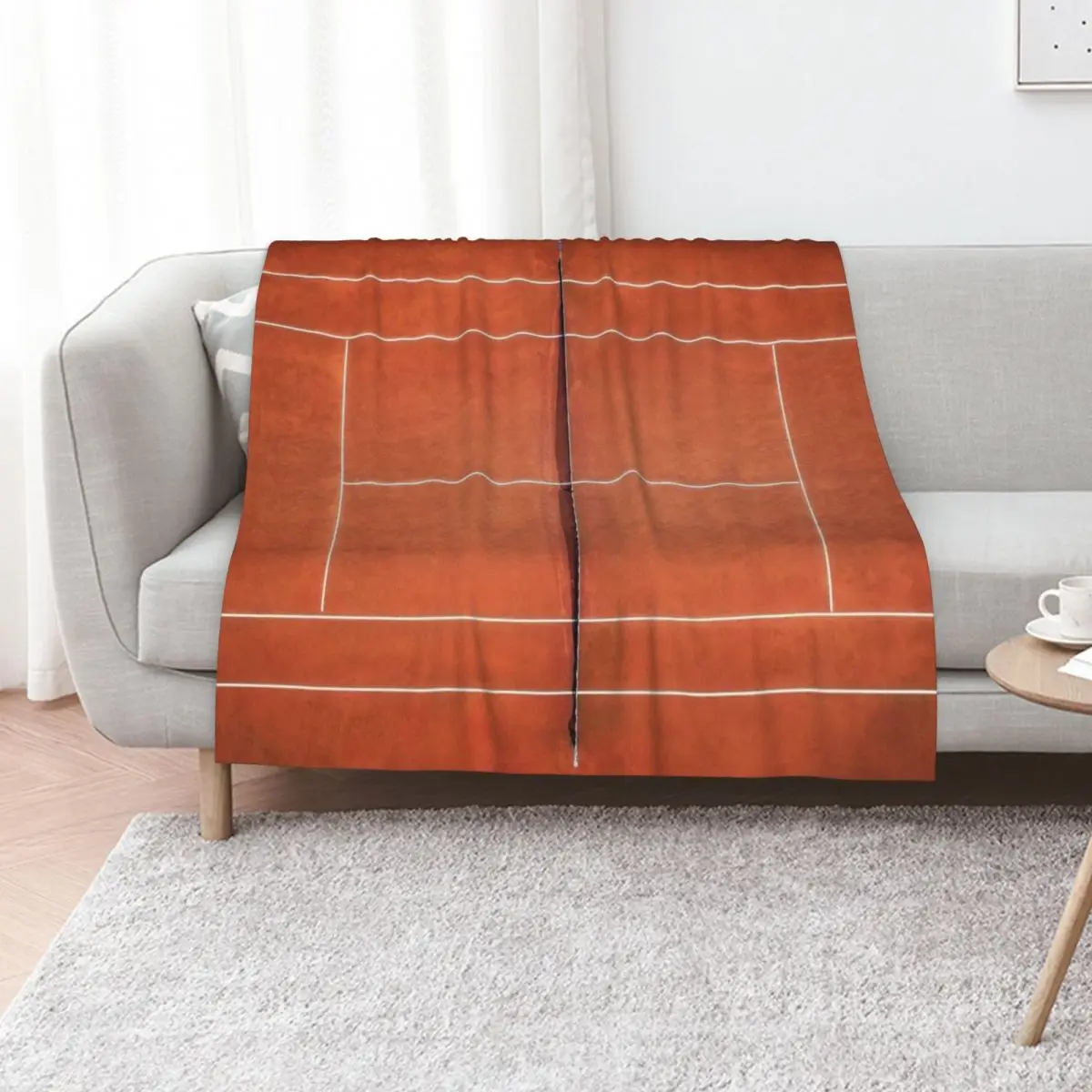 

Tennis Clay Court Birdview Photography Throw Blanket Quilt bed plaid Single blankets and throws Blankets