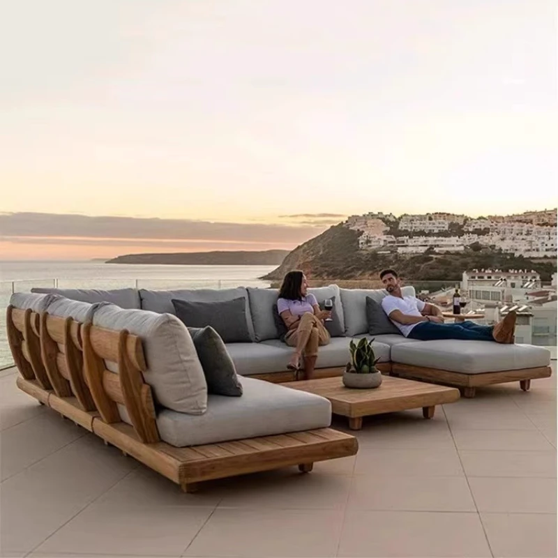 

Sofa for 1 Person Modern Backyard Furniture Outdoor Terraces Sofas Garden Balcony Couch Patio Luxury Sets High Quality Sectional