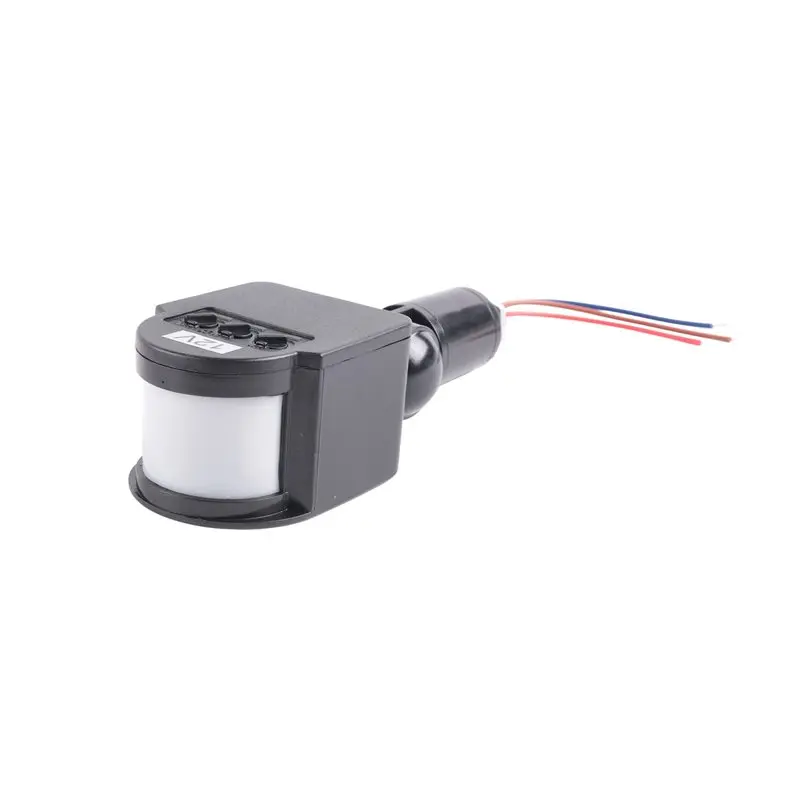 

[NEW!CCDD】 Открытый 12V DC Автоматический Инфракрасный Датчик Движения PIR Для Светодиодного Освещения, Черный