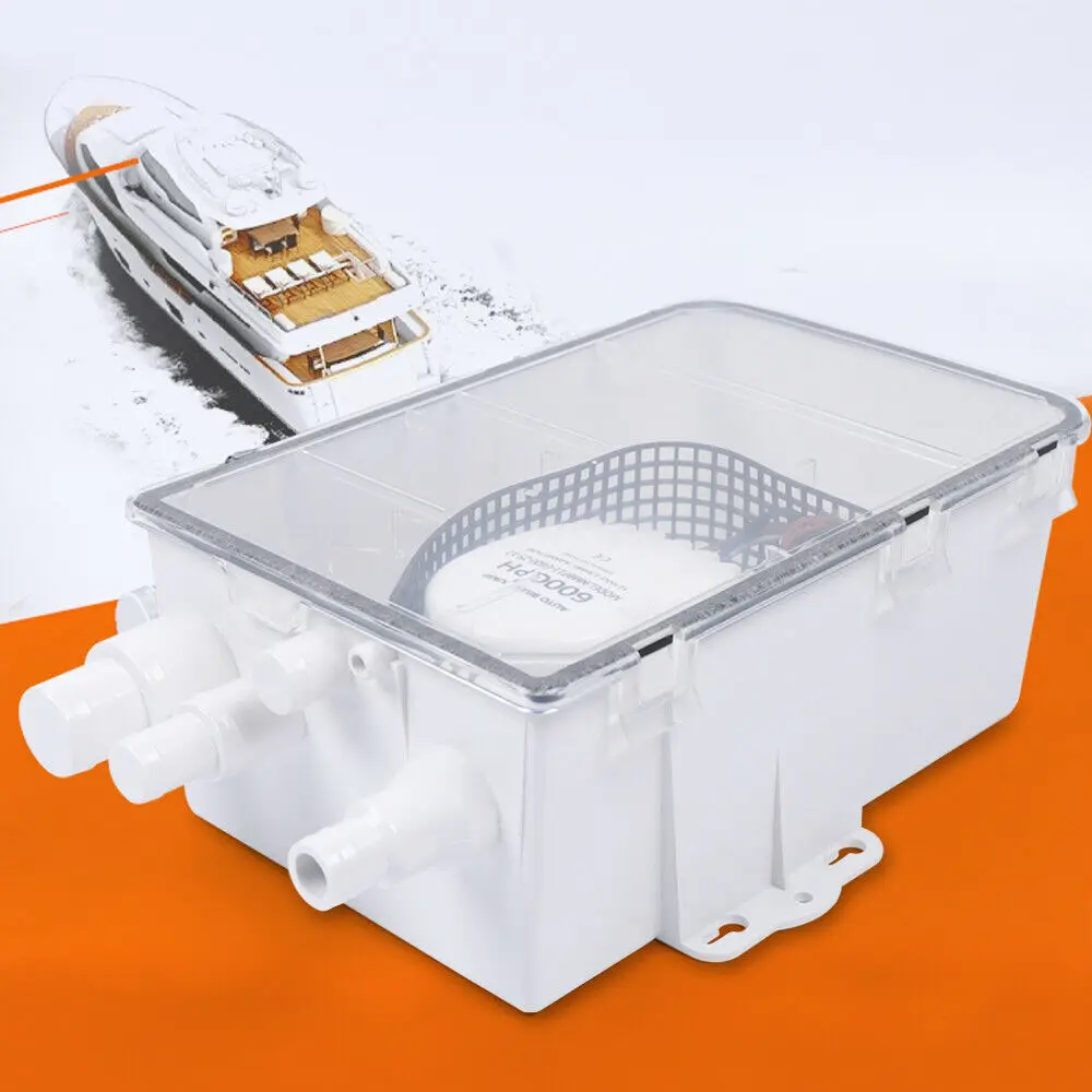 12V Automatic Shower Trays Boat Pump System Household Pump Water Pump Bath Pump with Float Switch for Yacht Motorhomes