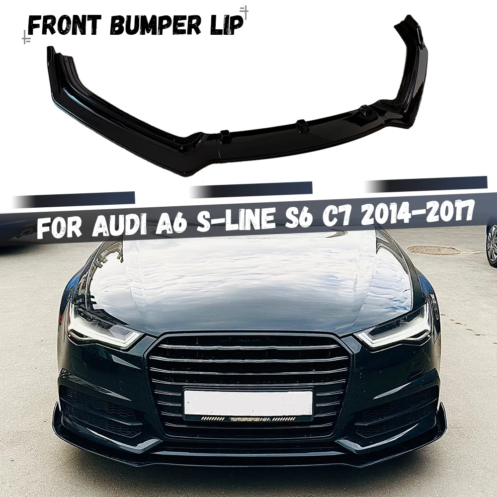 Spoiler de pare-chocs avant, diffuseur pour Audi A6 S-Line S6 A6 C7 Facelift Berline & Avant 2014-2017, kits carrosserie tuning
