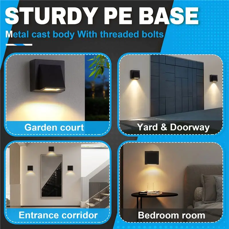 AS60-5W Modern LED Wall Light Outdoor Waterproof Wall Lamp Perfect For Corridor Courtyard Gate Terrace Balcony Garden