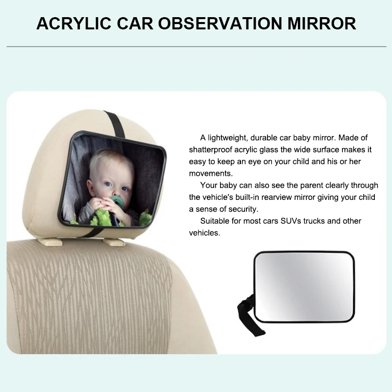 Baby Car Mirror for Safe Rear-Facing Monitoring 3
