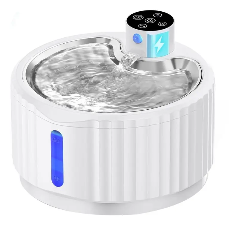 B15C Battery Operated Pet 95 Oz/2.8 L Wireless Cat For Automatic Dog Water Fountain,Quiet Pump