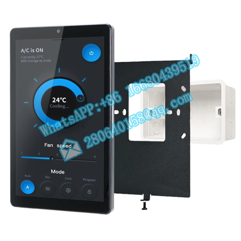 In wall touch panel YC-SM08P 8 inch Small Home Tablet