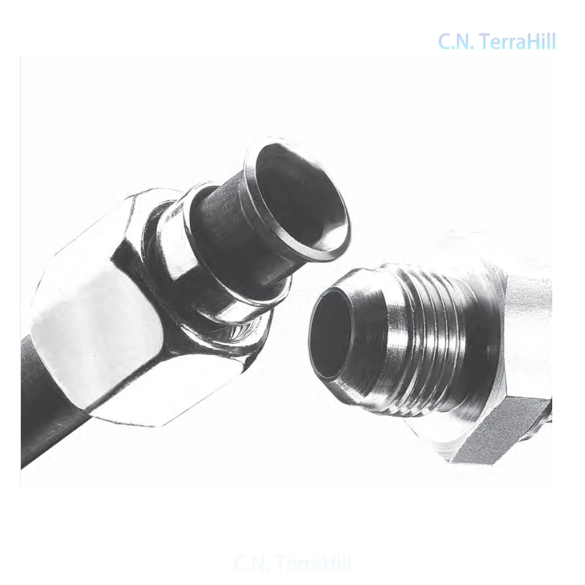Compatible with Parker Triple-Lok Tube Fitting External Thread Right Angle Hydraulic Pipe Connector Machinery C87OMX 6M14C87OMXS
