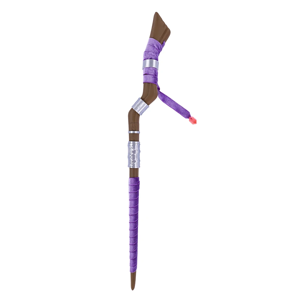 Anime Sousou of Frieren Fern Cosplay Staff Costume Accessories Purple Cane Stick Scepter Props Ornament Halloween Carnival Party