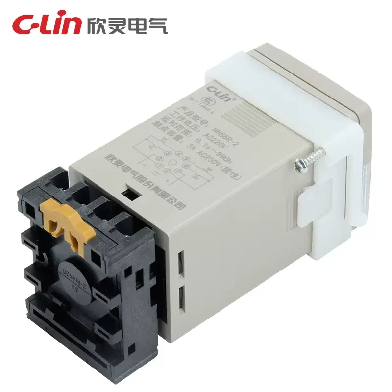New and Original C-Lin HHS6R HHS6R-2 AC380V AC220V DC24V Digital Display Double Delay Cycle Time Relay