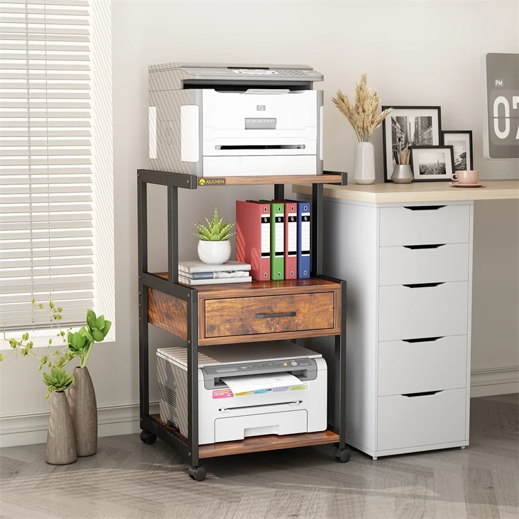 Office Printer Rack Kitchen Storage Rack Microwave Oven Rack Shelf Kitchen Furniture