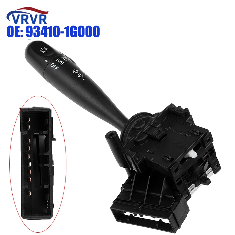 

VRVR 93410-1G000 Headlight Turn Signal Switch 934101G000 93410-1C200 934101C200 For 2006-2011 Hyundai Kia Accent Rio