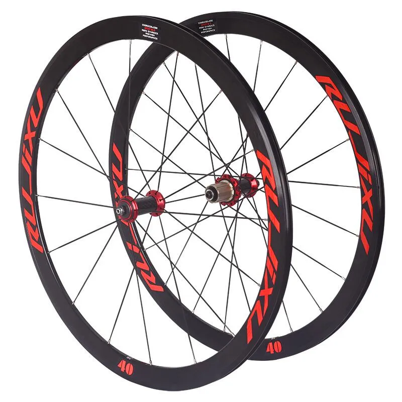 700C Wheelset Road Bike 120 Ringing Road Bicycle Wheel Set Rim Brake 40MM High Frame Knife Ring Super Run 7 Bearings