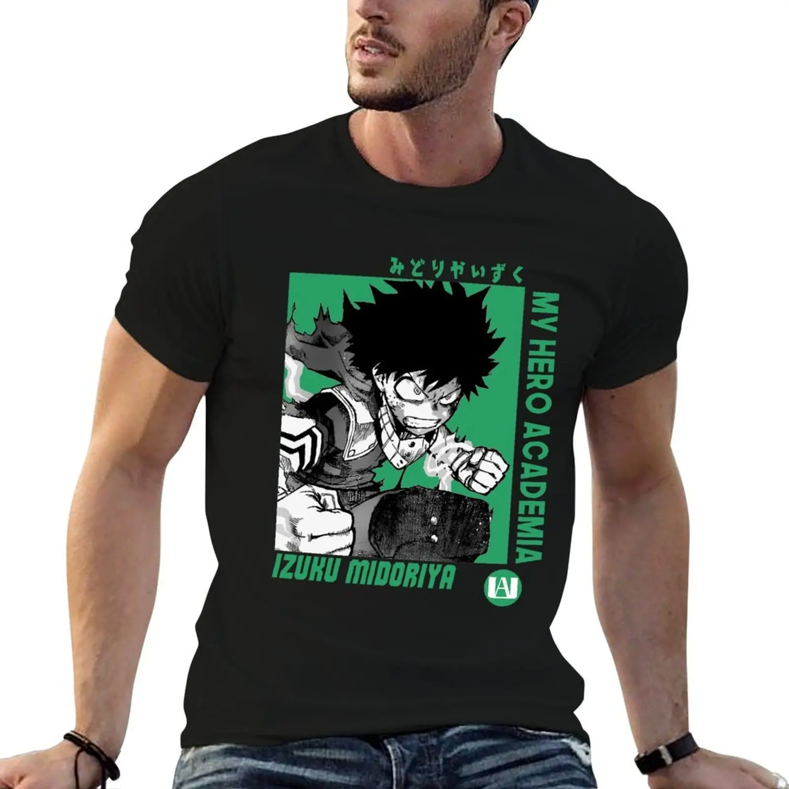 

POP dark anime shirts Izuku t Midoriya man T-Shirt cotton shirts shirts humor pack for t oversize funny t