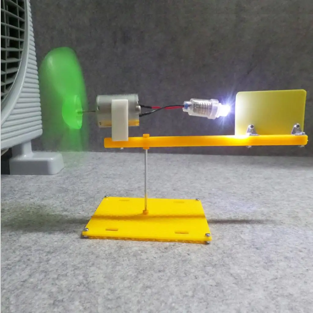 Miniature Wind Turbine Generator Kit Plastic Vertical Horizontal Windmill Power Set Intelligence Toy for Kids Science