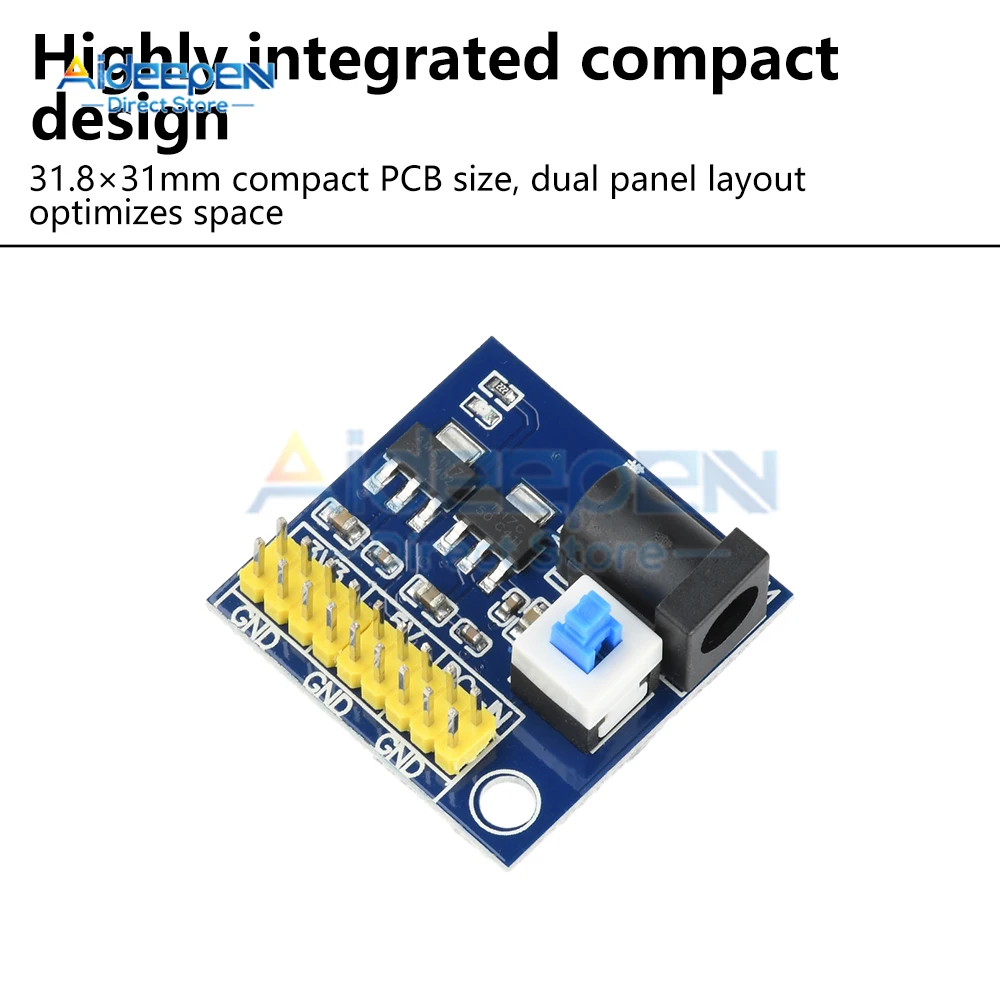 전원 모듈 3.3v 5v 12v 다중 출력 전압 변환 모듈 DC-DC 6-12V ~ 3.3V 5V 12V 800mA
