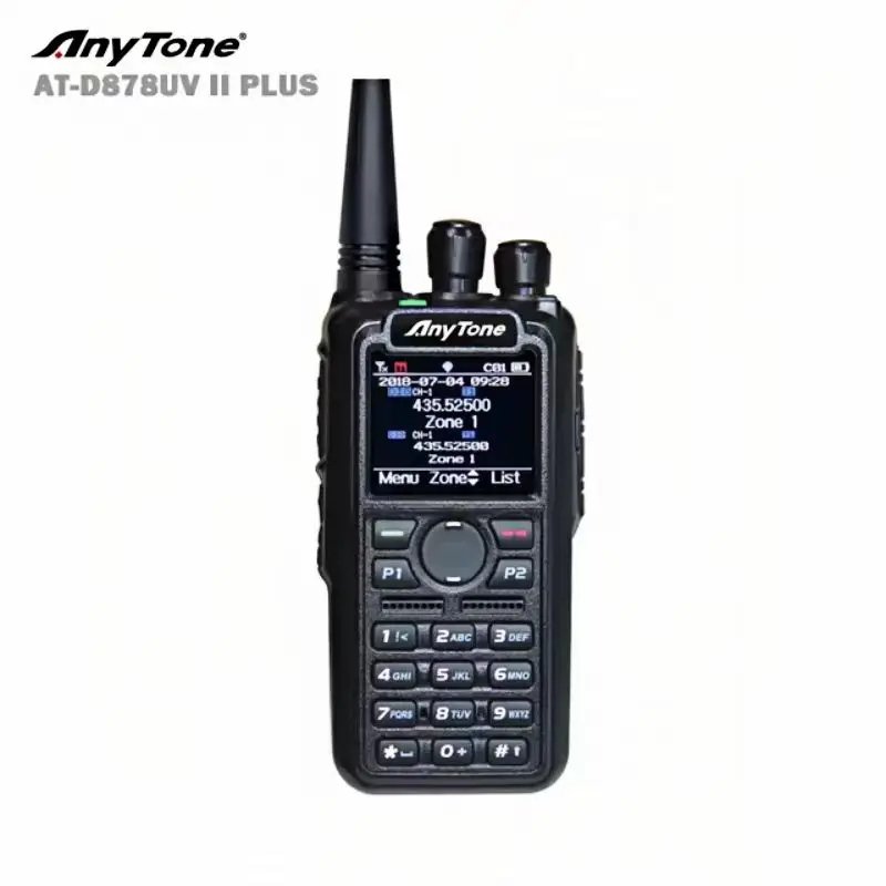 Anytone AT-D878UVII Plus DMR Analog Radio GPS APRS RX & TX Amateur Dual band VHF/UHF walkie talkie