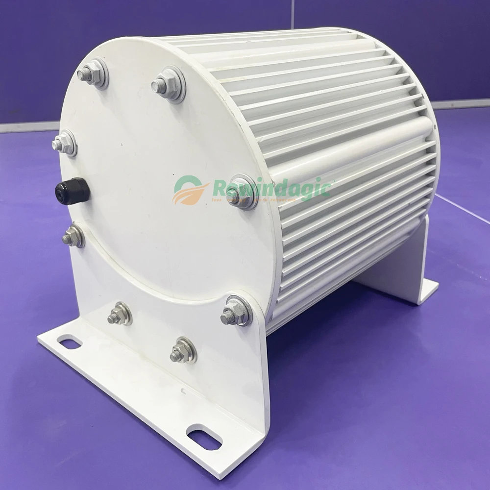 Imagem -04 - Gerador de Turbina Eólica de Baixa Rpm 24v 48v 96v 110v 220v 380v Alternador de Alta Eficiência Gerador Alternativo de Energia Livre Diy