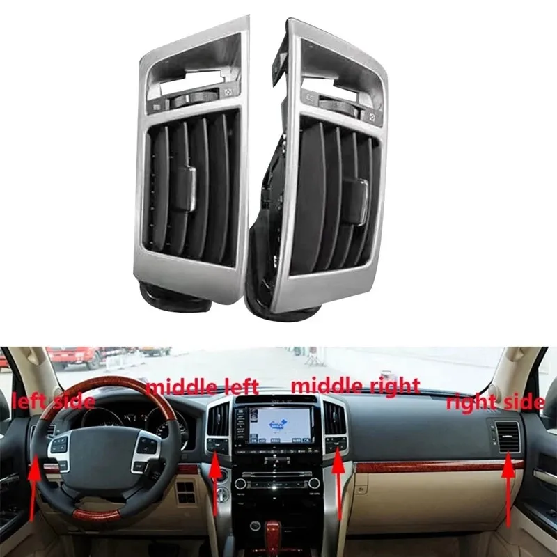 Car Dashboard Middle A/C Air Conditioner Outlet Assembly For Toyota Land Cruiser LC200 2008-2013 Conditioning Vents