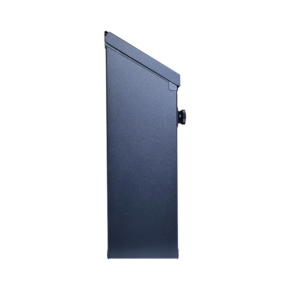 Stainless Steel Mailbox With Password Lock Dual Slot Wall Mounted Secure Letter Box For Home Office Outdoor Security Storage