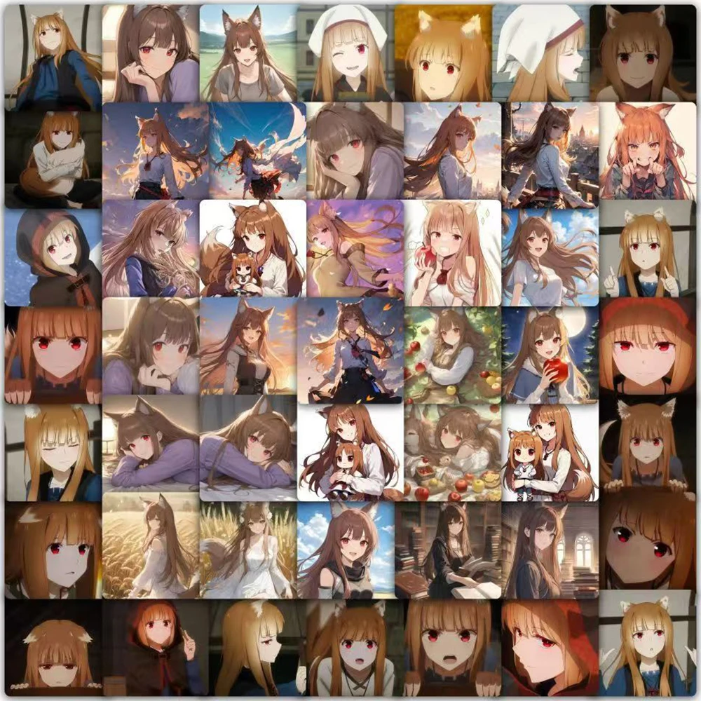 Pegatinas de Anime Spice And Wolf para niñas, calcomanías de dibujos animados, 10/30/59 piezas, cuaderno, equipaje portátil, Merchant Meet The Wise Wolf