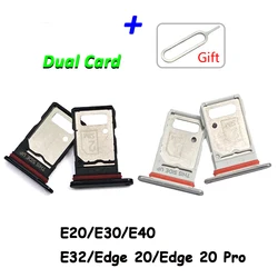 SIM Card Slot SD Card Tray Holder Adapter For Moto E20 E30 E40 E32 Edge 20 Pro Micro Nano SIM Card Holder Tray