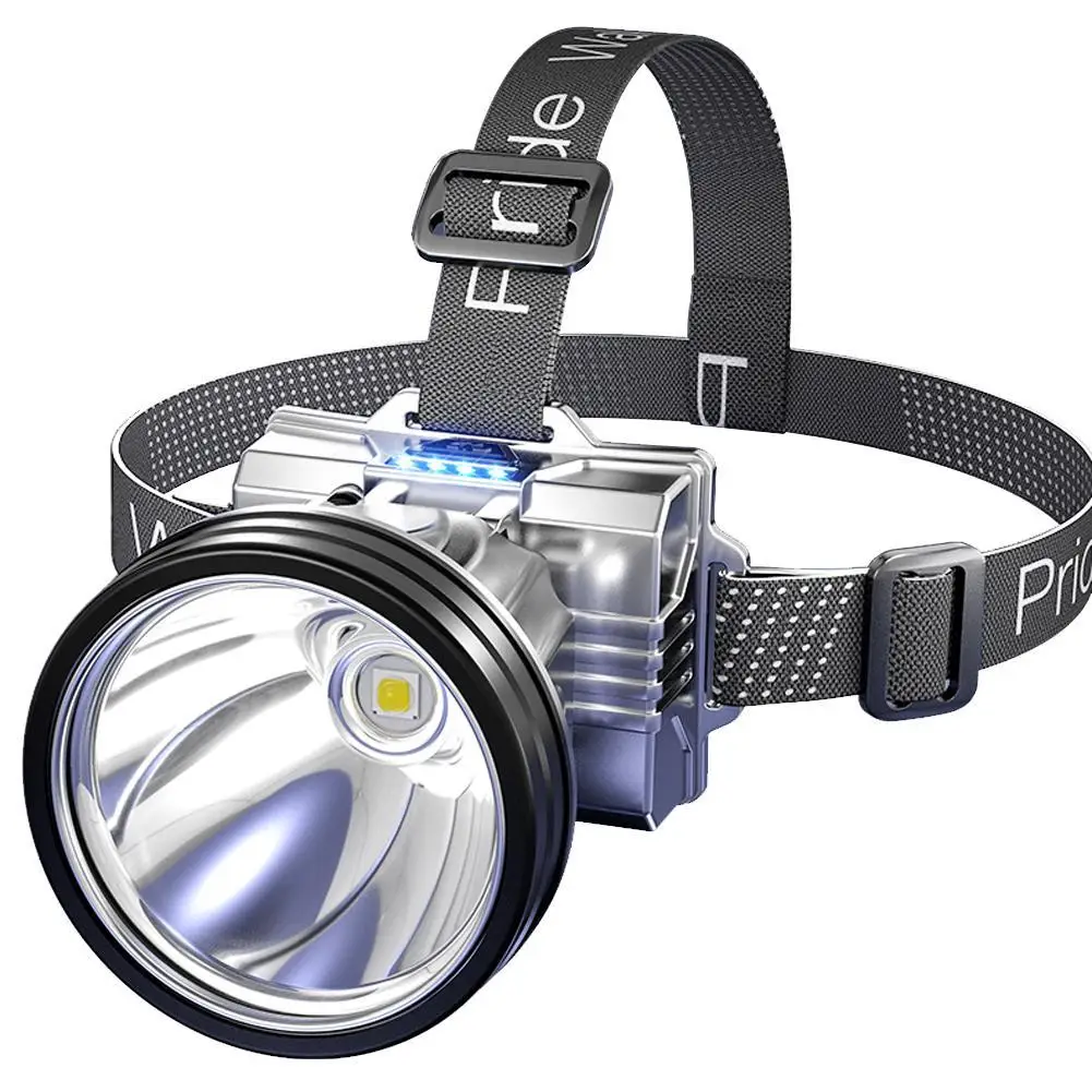 Super Bright Rechargeable High Power Headlamp,Hunting Led Headlamp Fishing Light,High Power Outdoor Spotlight Waterproof,Portabl