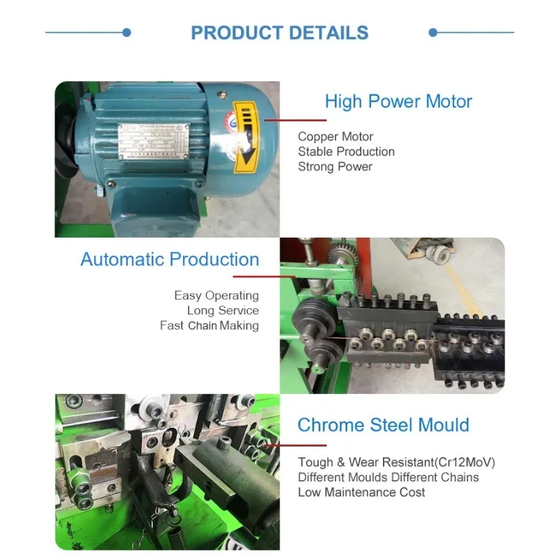 Automatic hardware machinery chandelier decoration 8-shaped chain making machine