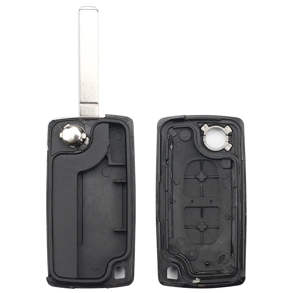 LIXIANG 2/3 Buttons Flip Folding Remote Car key Shell For peugeot 107 206 307 407 408 For Citroen C2 C3 C4 C5 C6 CE0523/0536