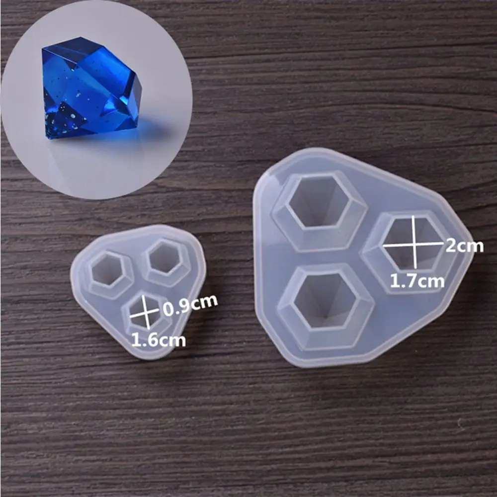 Transparent Silicone Diamond Mold Funny Classical Mould Cute Crystal Jewelry Making Tool Novelty Craft Supplies