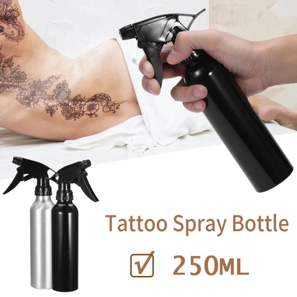 250mL Aluminum Tattoo Spray Bottle Empty Sprayer Bottles Fine Mist Pump Refillable Permanent Makeup Microblading Tattoo Supplies